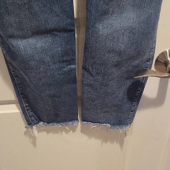 Torrid Blue Straight Leg Jeans with Distressed Details - Picture 3 of 8